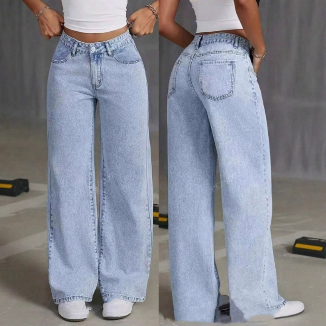 Sweet And Spicy Style High Waist Straight Jeans